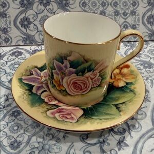 Hour of Power" Crystal Cathedral Floral Tea Cup & Saucer Set…